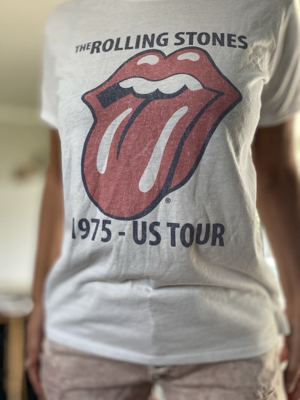 ROLLING STONES ROCK BAND 1975 TOUR T-shirt Music Festival Music Lover Gift S